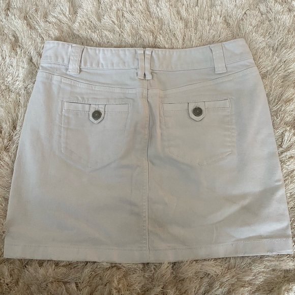 White Denim Mini Skirt - Picture 2 of 2